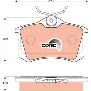 Set placute frana TRW GDB1504 – VW | AutoRival
