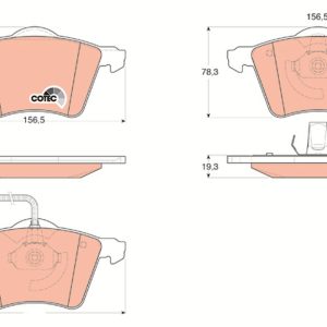 Set placute frana TRW GDB1538 – VW | AutoRival