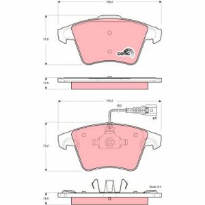 Set placute frana TRW GDB1556 – VW | AutoRival