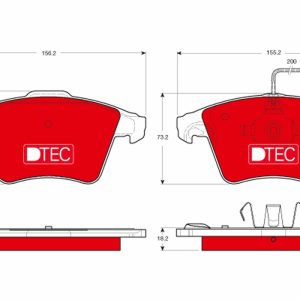 Set placute frana TRW GDB1556DTE – VW | AutoRival