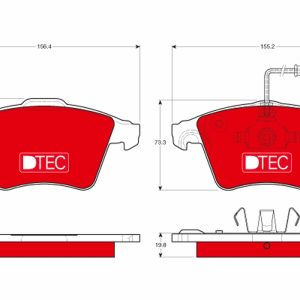Set placute frana TRW GDB1651DTE – VW | AutoRival