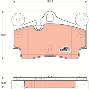 Set placute frana TRW GDB1653 – VW | AutoRival