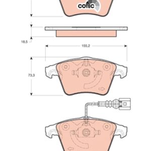 Set placute frana TRW GDB1721 – VW | AutoRival