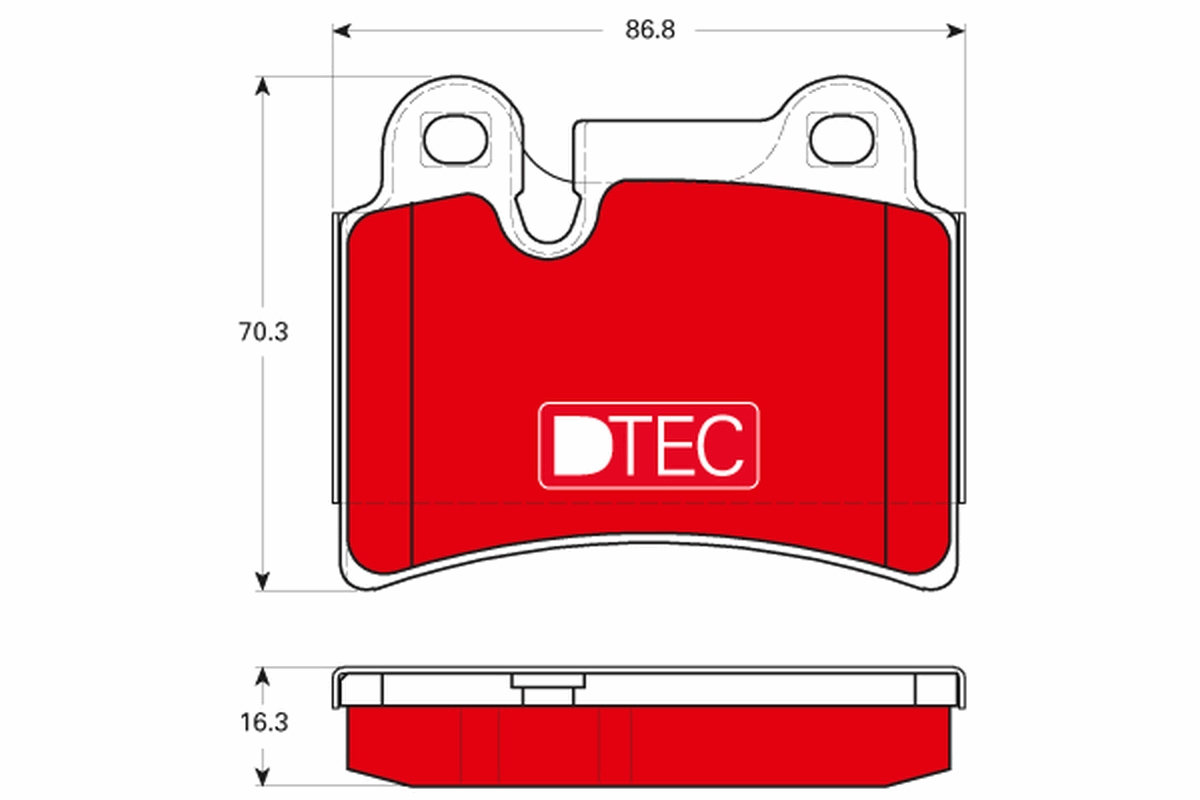 Set placute frana TRW GDB1722DTE – VW | AutoRival