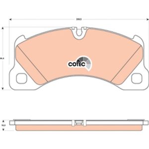 Set placute frana TRW GDB1774 – VW | AutoRival