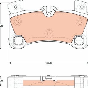 Set placute frana TRW GDB1775 – VW | AutoRival