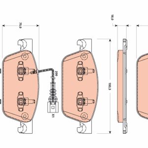 Set placute frana TRW GDB1887 – VW | AutoRival
