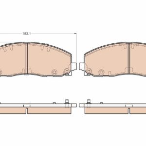 Set placute frana TRW GDB1944 – VW | AutoRival