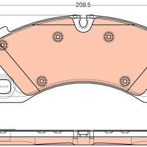 Set placute frana TRW GDB1969 – VW | AutoRival