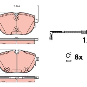 Set placute frana TRW GDB2412 – VW | AutoRival