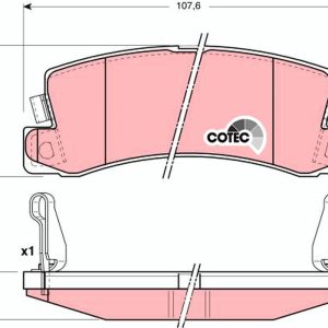 Set placute frana TRW GDB3164 – VW | AutoRival