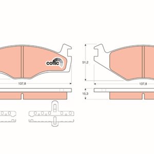 Set placute frana TRW GDB459 – VW | AutoRival