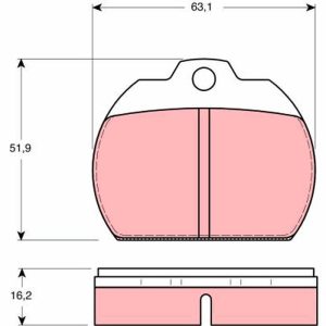 Set placute frana TRW GDB591 – VW | AutoRival