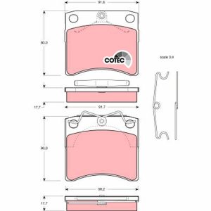 Set placute frana TRW GDB791 – VW | AutoRival