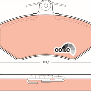 Set placute frana TRW GDB826 – VW | AutoRival