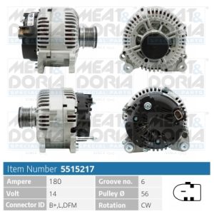 Alternator MEAT DORIA 5515217 – VW | AutoRival
