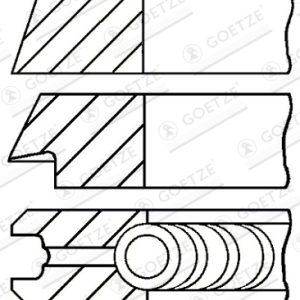 Set segmenti piston GOETZE ENGINE 08-109400-10 – VW | AutoRival