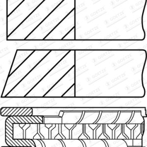 Set segmenti piston GOETZE ENGINE 08-116107-00 – VW | AutoRival