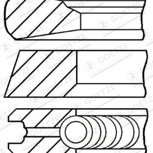 Set segmenti piston GOETZE ENGINE 08-143007-00 – VW | AutoRival