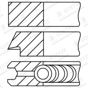 Set segmenti piston GOETZE ENGINE 08-148300-00 – VW | AutoRival