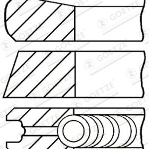 Set segmenti piston GOETZE ENGINE 08-373800-00 – VW | AutoRival