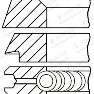 Set segmenti piston GOETZE ENGINE 08-394500-00 – VW | AutoRival