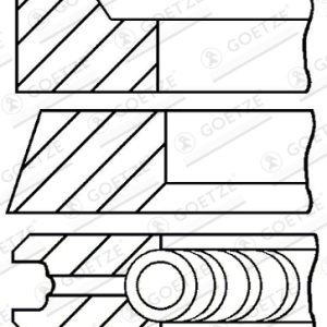 Set segmenti piston GOETZE ENGINE 08-421007-00 – VW | AutoRival