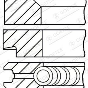 Set segmenti piston GOETZE ENGINE 08-438500-00 – VW | AutoRival