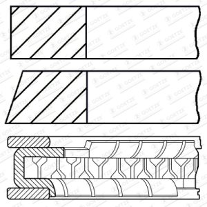 Set segmenti piston GOETZE ENGINE 08-442300-10 – VW | AutoRival