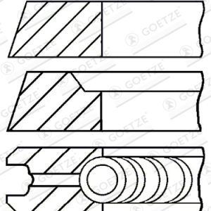 Set segmenti piston GOETZE ENGINE 08-501807-00 – VW | AutoRival