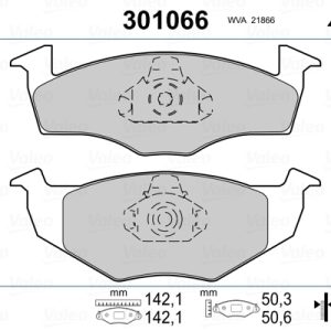 Set placute frana VALEO 301066 – VW | AutoRival