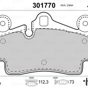 Set placute frana VALEO 301770 – VW | AutoRival