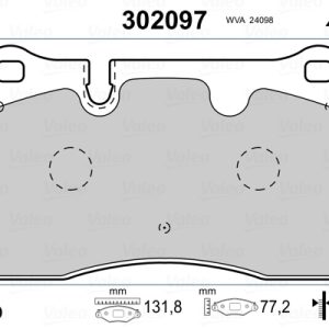 Set placute frana VALEO 302097 – VW | AutoRival