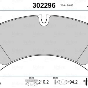 Set placute frana VALEO 302296 – VW | AutoRival