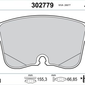 Set placute frana VALEO 302779 – VW | AutoRival
