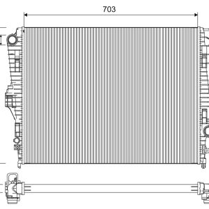Radiator racire motor VALEO 701225 – VW | AutoRival