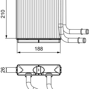 Schimbator de caldura incalzire habitaclu VALEO 811524 – VW | AutoRival