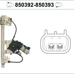 Mecanism actionare geam VALEO 850392 – VW | AutoRival