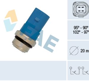 Comutator temperatura ventilator radiator FAE 38391 – VW | AutoRival