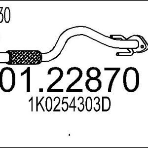 Racord evacuare MTS 01.22870 – VW | AutoRival