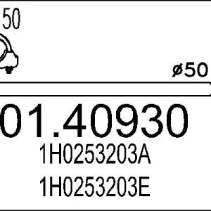 Racord evacuare MTS 01.40930 – VW | AutoRival