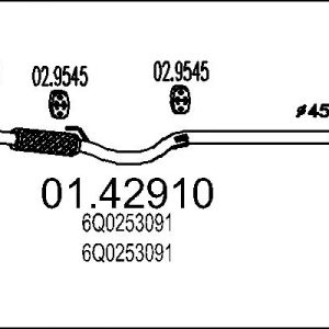 Racord evacuare MTS 01.42910 – VW | AutoRival