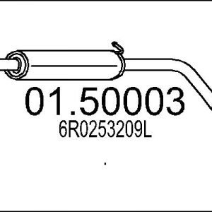 Toba esapamet intermediara MTS 01.50003 – VW | AutoRival
