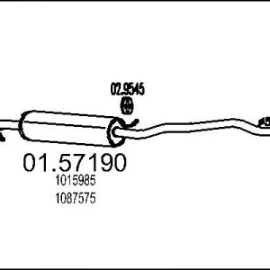 Toba esapamet intermediara MTS 01.57190 – VW | AutoRival