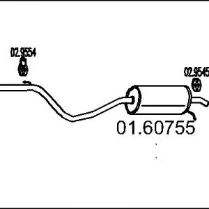 Toba esapament finala MTS 01.60755 – VW | AutoRival