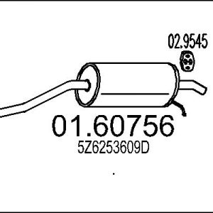 Toba esapament finala MTS 01.60756 – VW | AutoRival