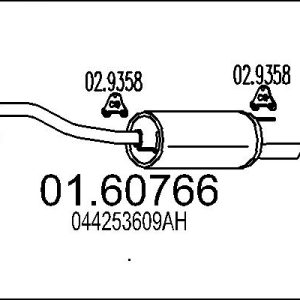 Toba esapament finala MTS 01.60766 – VW | AutoRival