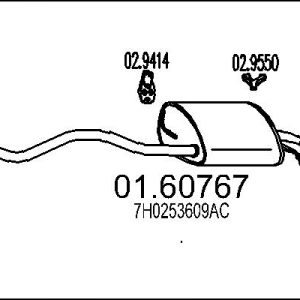 Toba esapament finala MTS 01.60767 – VW | AutoRival