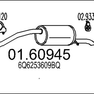 Toba esapament finala MTS 01.60945 – VW | AutoRival
