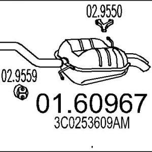Toba esapament finala MTS 01.60967 – VW | AutoRival
